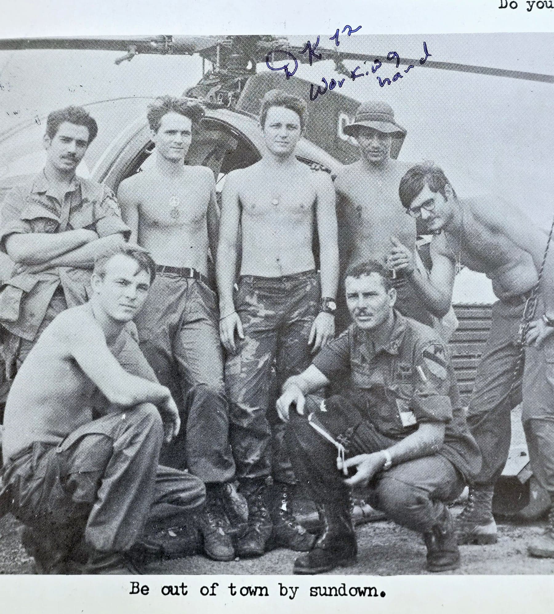 Soldiers of John Schembari's unit in Vietnam